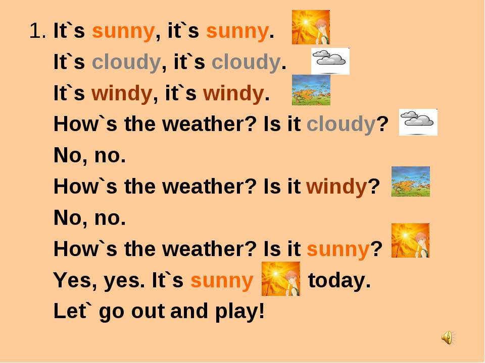 Its sunny перевод на русский. It's Sunny транскрипция. Произношение it's Windy !. Как будет по английски Windy. It's Windy перевод.