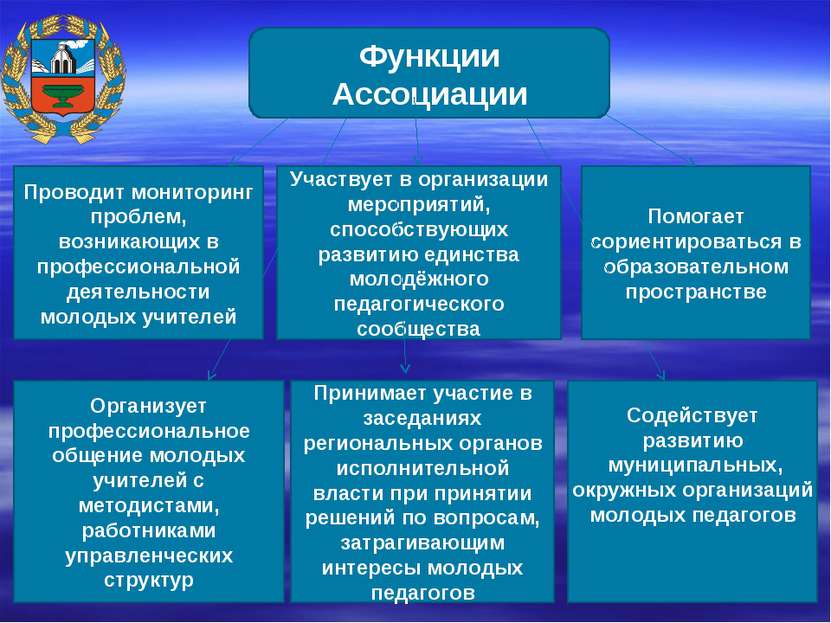 Функции Ассоциации Проводит мониторинг проблем, возникающих в профессионально...