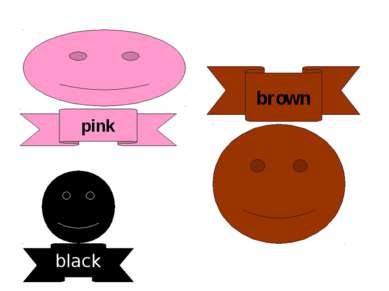 pink black brown