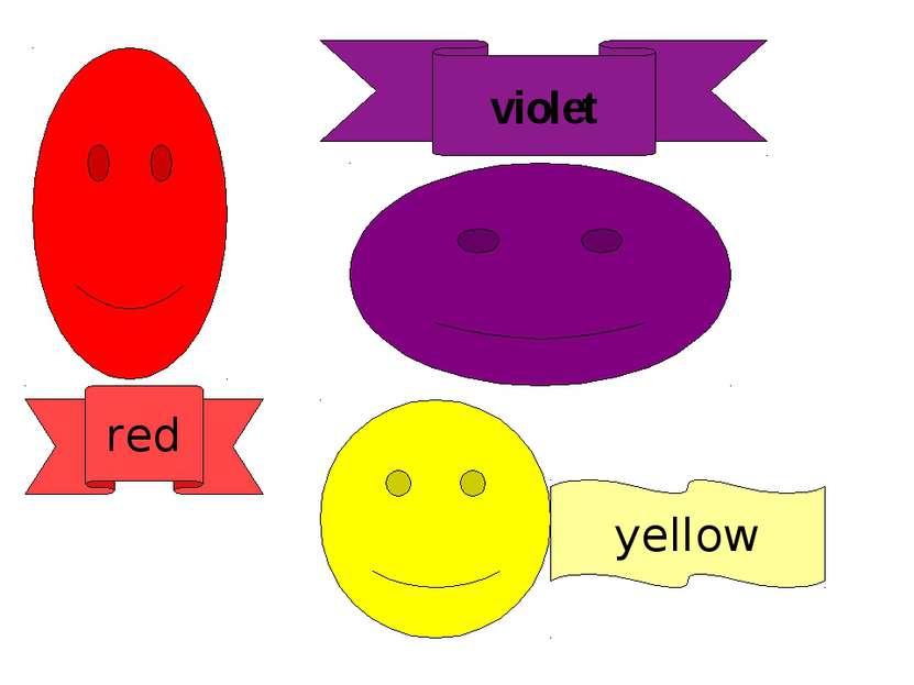 red violet yellow