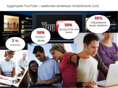 Аудитория YouTube – наиболее активные потребители (UK) YouTube Confidential a...