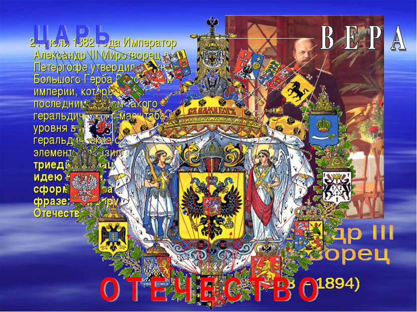 24 июля 1882 года Император Александр III Миротворец в Петергофе утвердил рис...