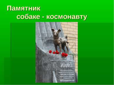 Памятник собаке - космонавту