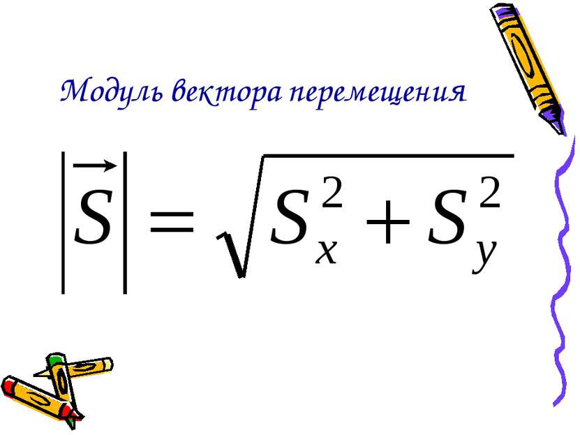 Модуль вектора перемещения