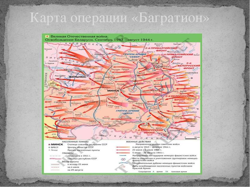 Карта операции «Багратион»