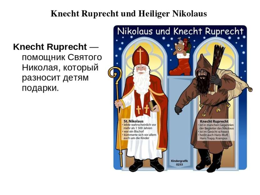 Knecht Ruprecht und Heiliger Nikolaus Knecht Ruprecht — помощник Святого Нико...