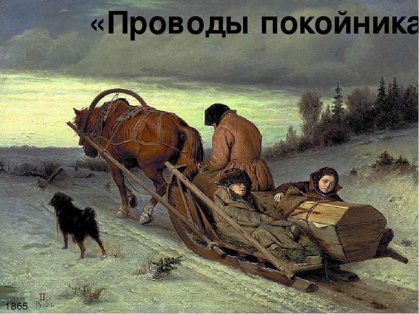 «Проводы покойника» 1865