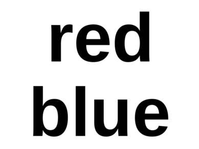 red blue