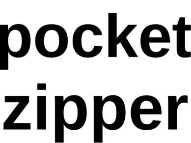 pocket zipper