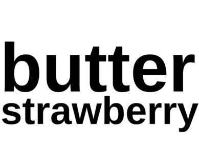 butter strawberry