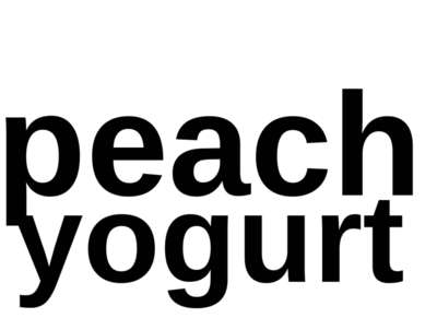 peach yogurt