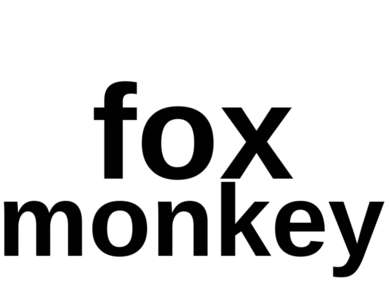 fox monkey