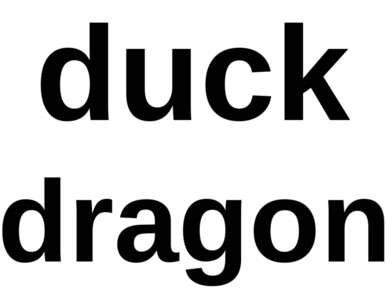 duck dragon