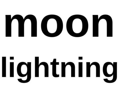 moon lightning