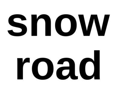 snow road