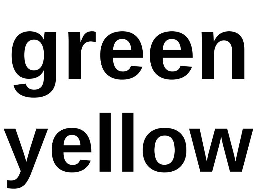 green yellow