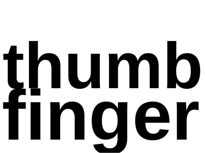 thumb finger