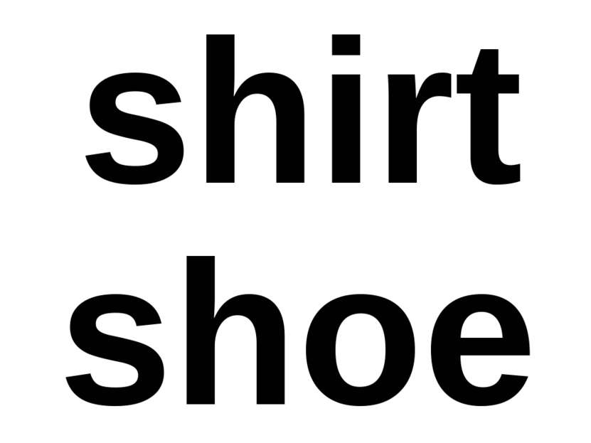 shirt shoe