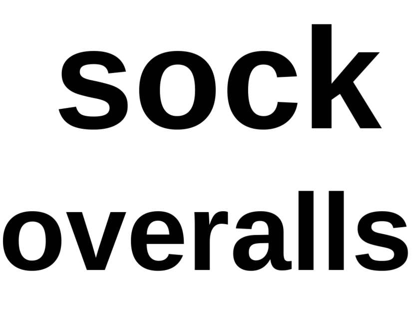 sock overalls