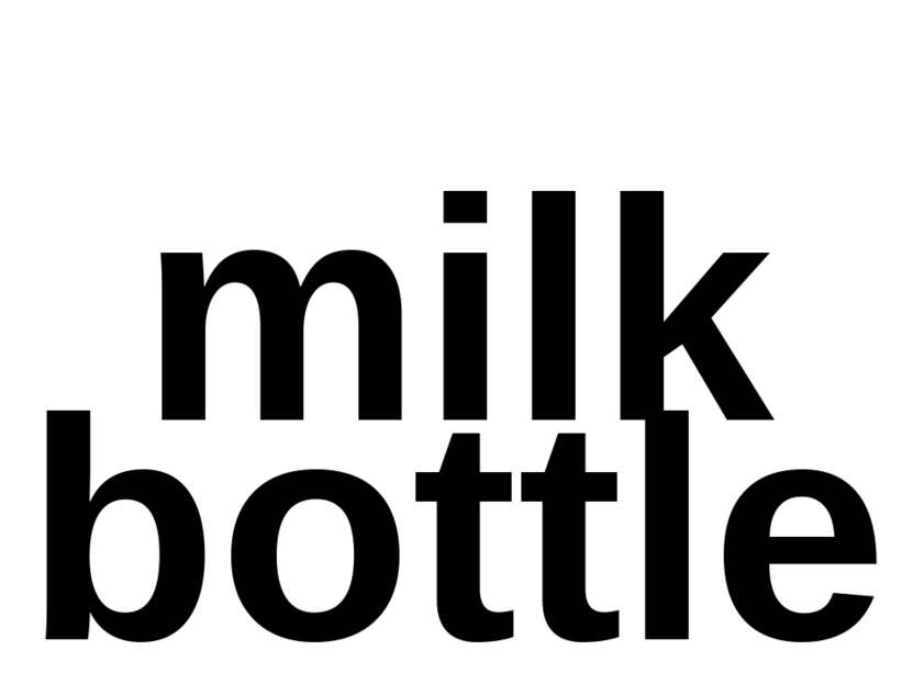 milk bottle