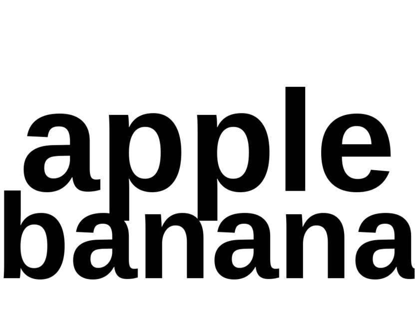 apple banana