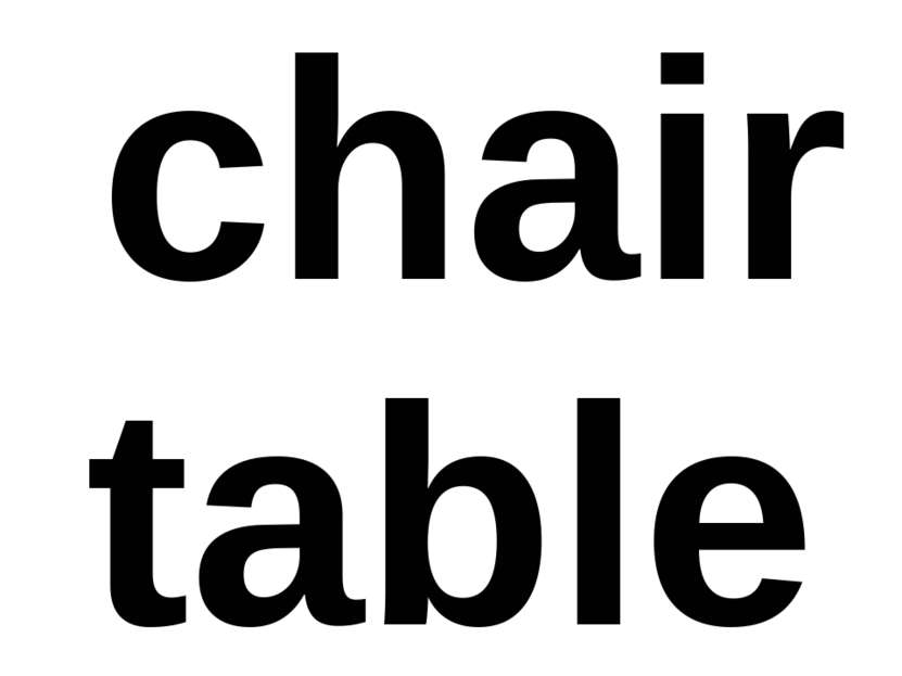 chair table