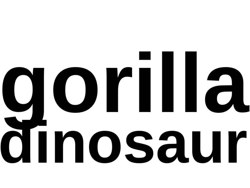 gorilla dinosaur