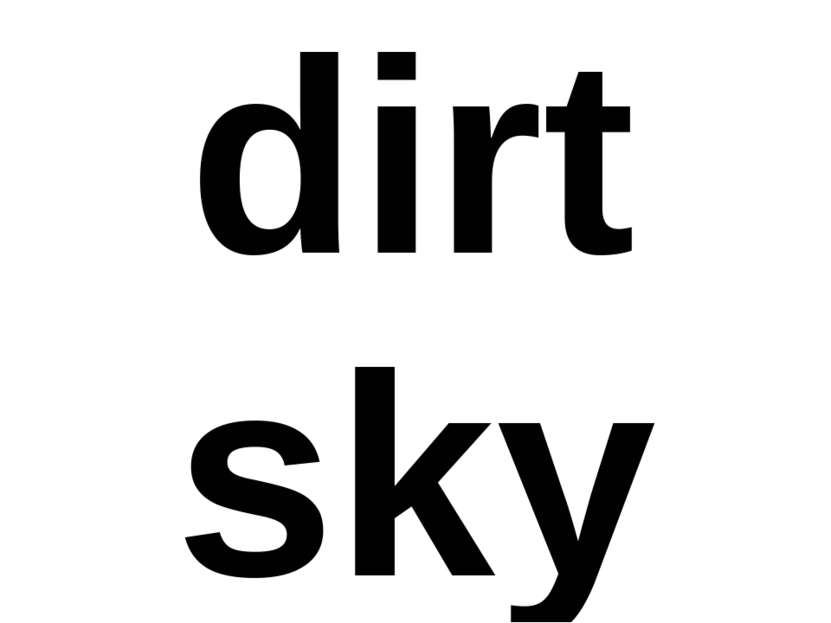 dirt sky