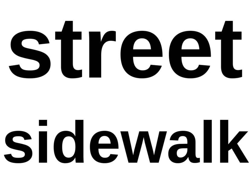 street sidewalk