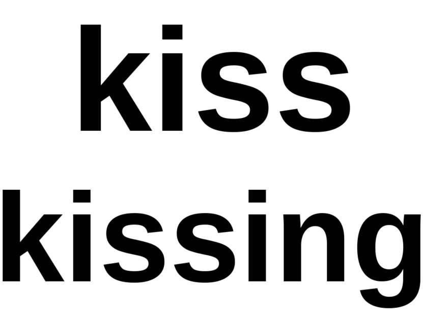 kiss kissing