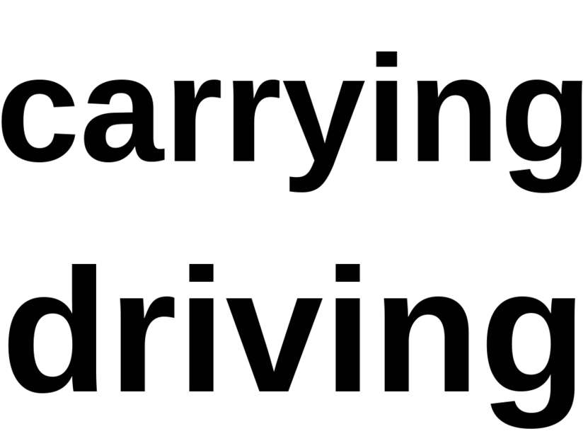 carrying driving