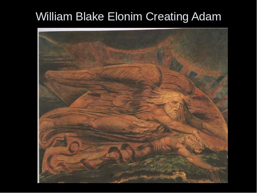 William Blake Elonim Creating Adam