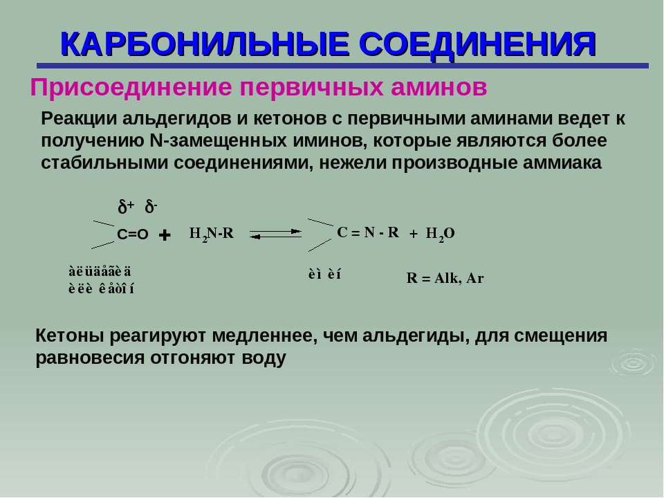 Кетон карбонильное соединение. Карбонильных соединений с первичными аминами. Амины с карбонильными соединениями. Кетоны карбонильные соединения с. Реакции карбонильных соединений с первичными аминами.