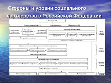  Стороны и уровни социального партнерства в Российской Федерации