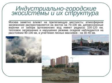 Москва заметно влияет на прилегающую местность: атмосферное загрязнение распр...