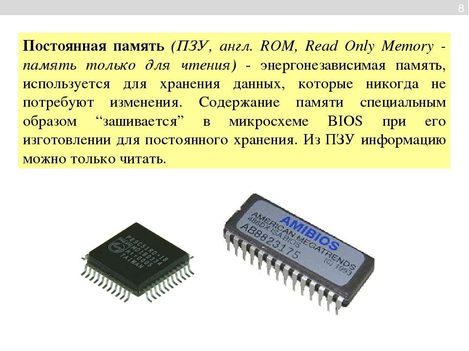 Постоянная память картинки