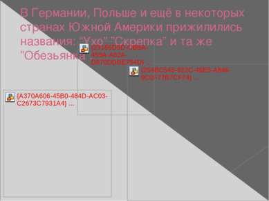 В Германии, Польше и ещё в некоторых странах Южной Америки прижилились назван...