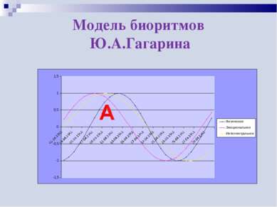 Модель биоритмов Ю.А.Гагарина