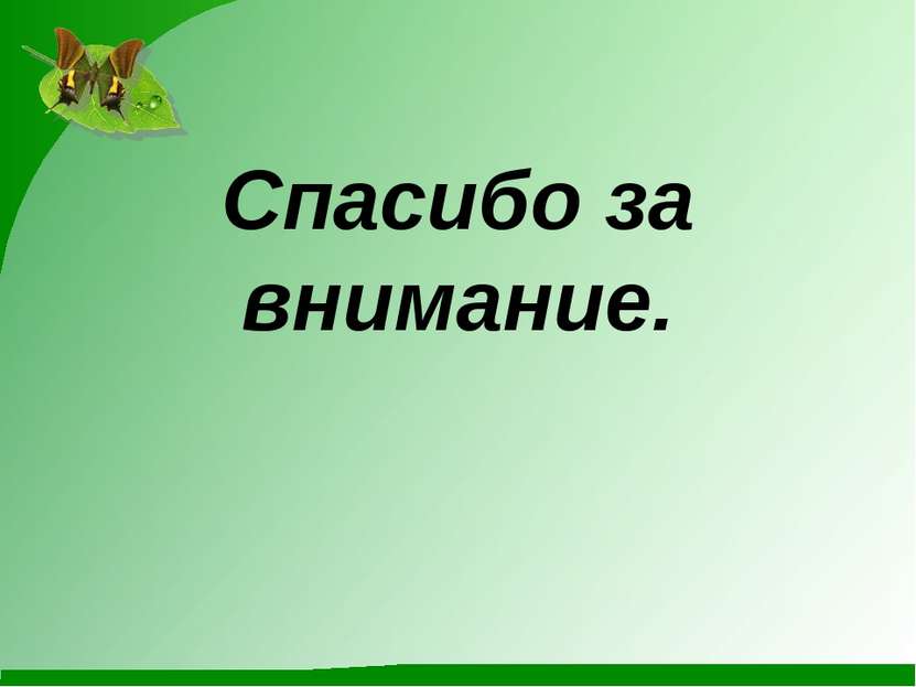 Спасибо за внимание.