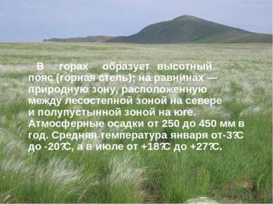 В Евразии наибольшие площади степей находятся на территории Российской Федера...