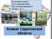 Климат Саратовской области