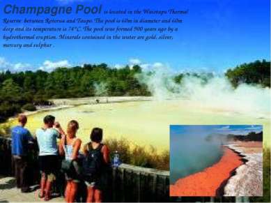 Champagne Pool is located in the Waiotapu Thermal Reserve between Rotorua and...