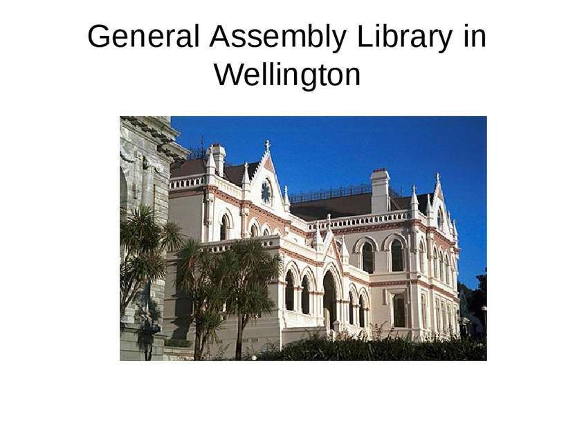 General Assembly Library in Wellington