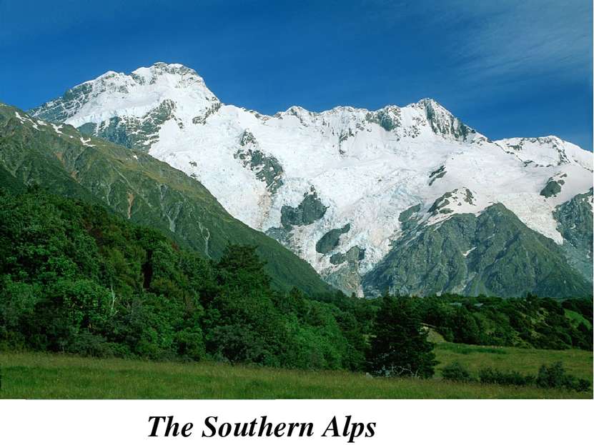 The South Island is the largest land mass of New Zealand, and is divided alon...