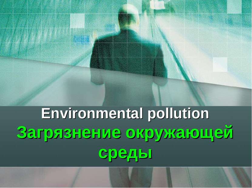 Environmental pollution Загрязнение окружающей среды