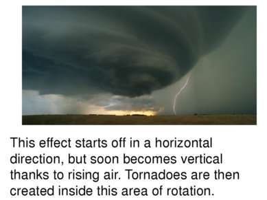 This effect starts off in a horizontal direction, but soon becomes vertical t...
