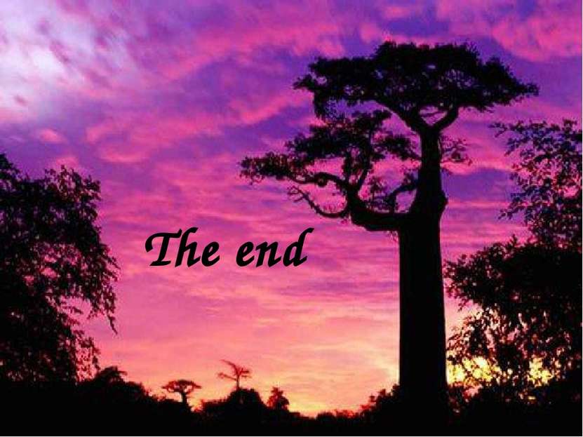 The end