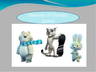 Mascots of Olympic games