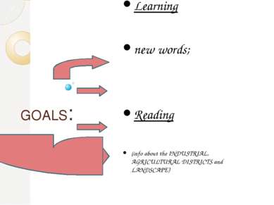 GOALS: Learning new words; Reading (info about the INDUSTRIAL, AGRICULTURAL D...