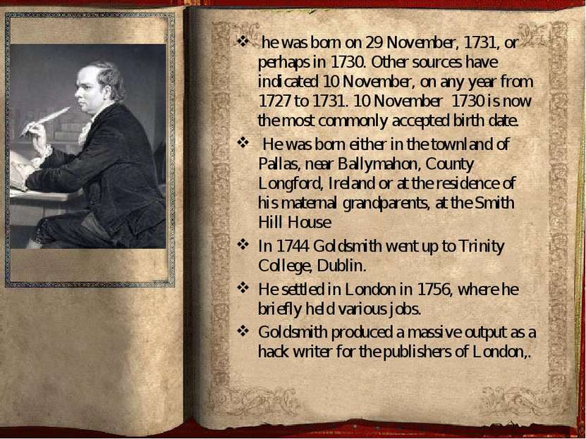  he was born on 29 November, 1731, or perhaps in 1730. Other sources have ind...